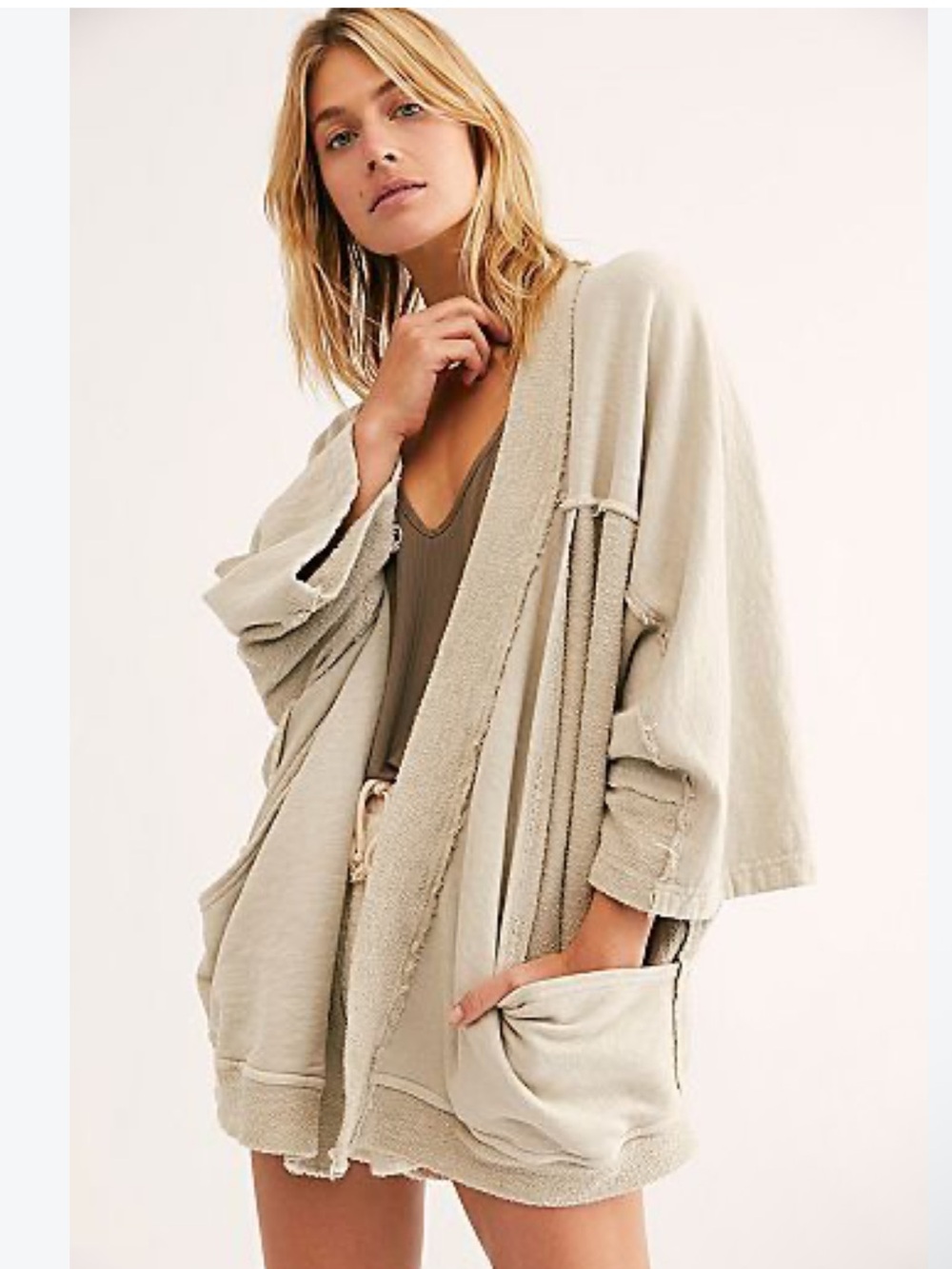 Free People We the Free Deep Pockets Cardi, Oversized Lounge Cardigan